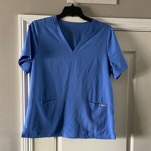 Figs Classic Blue Scrub Top